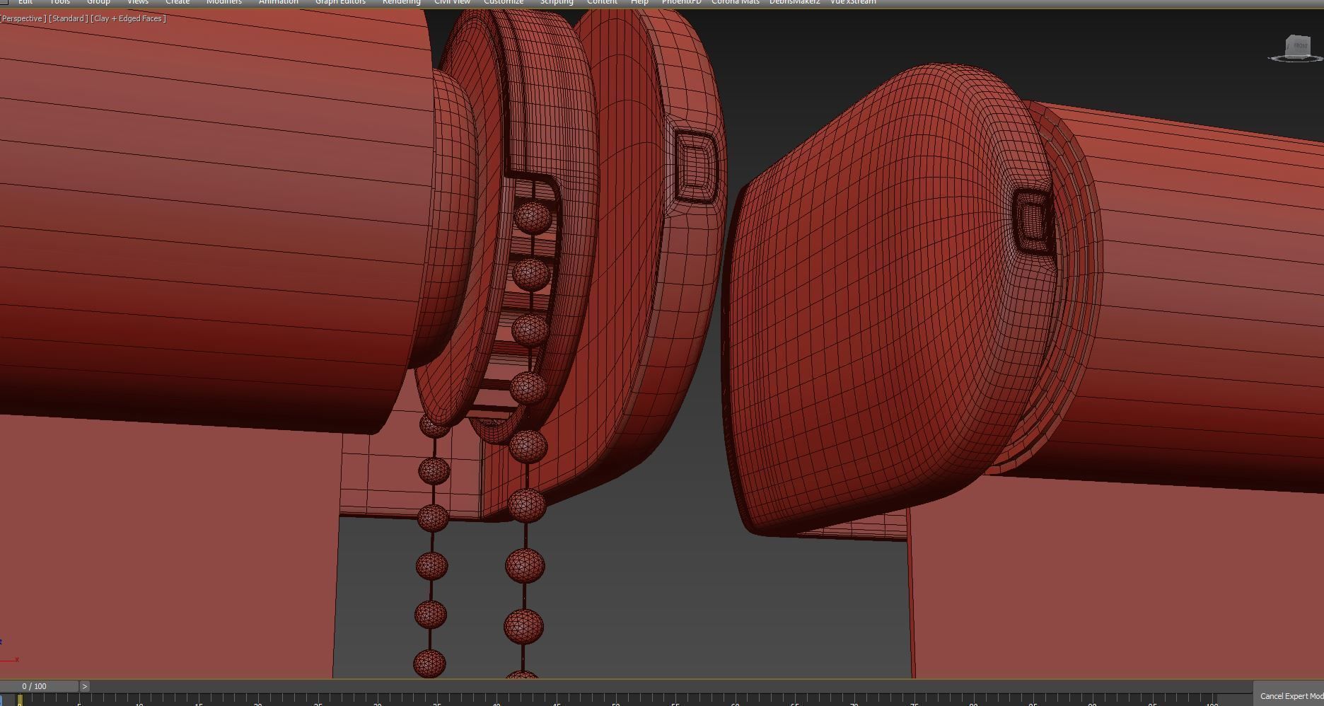 roller blind set 01  3D model_10