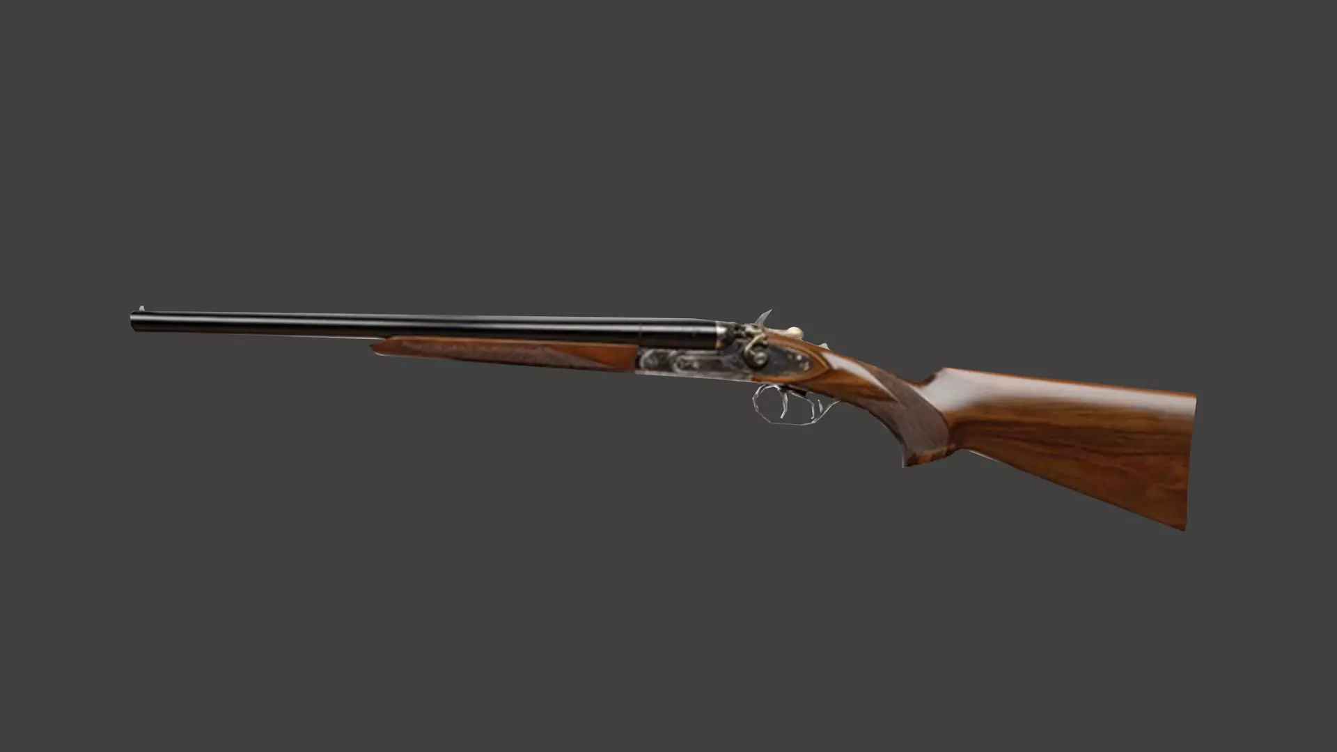 Cowboy shotgun Free low-poly 3D model