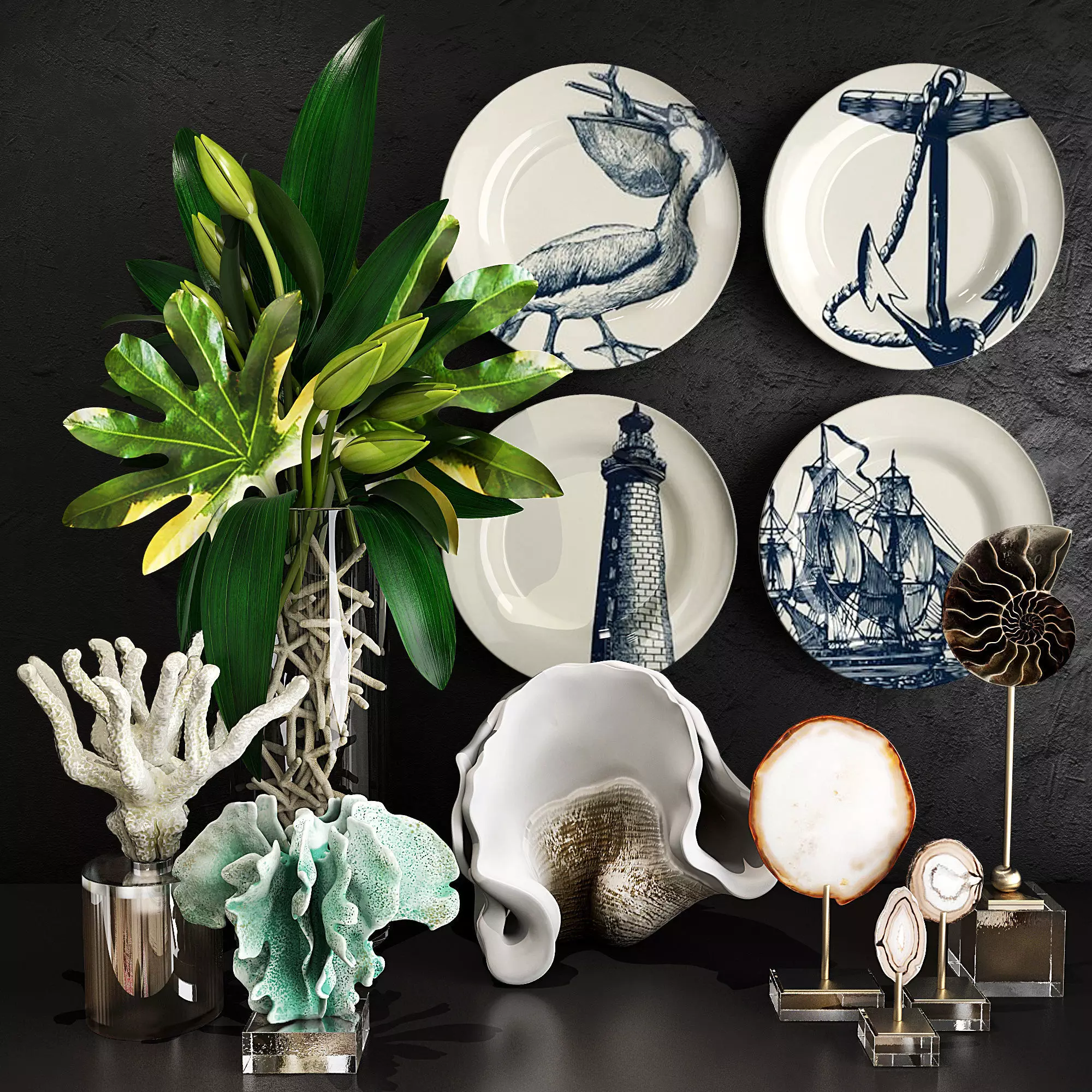 Decor set 34 3D model_0