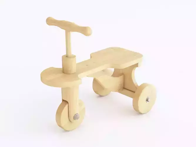 Wooden push bike toy