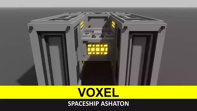 Civil Spaceship VOXEL