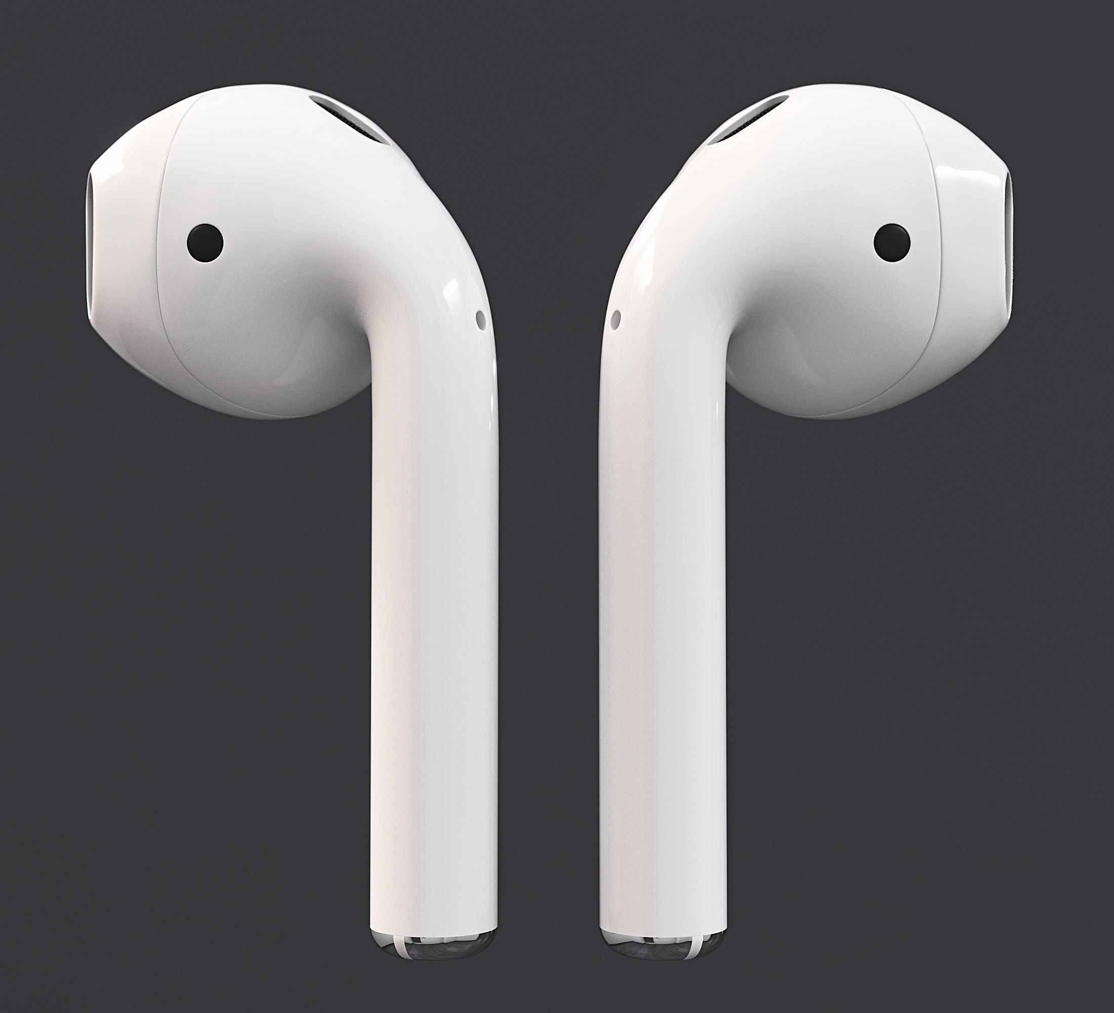 Apple Airpods 2 3D model_8