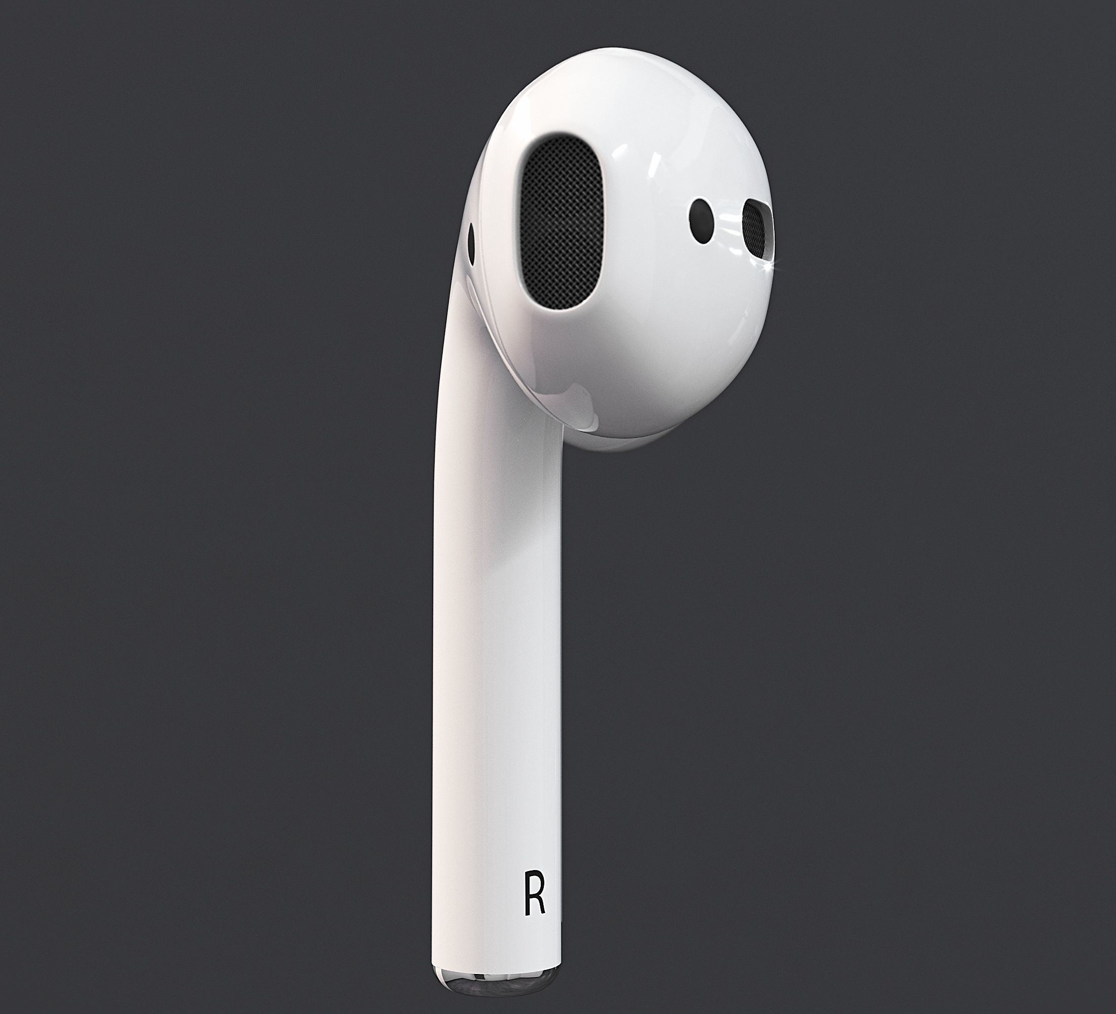 Apple Airpods 2 3D model_10