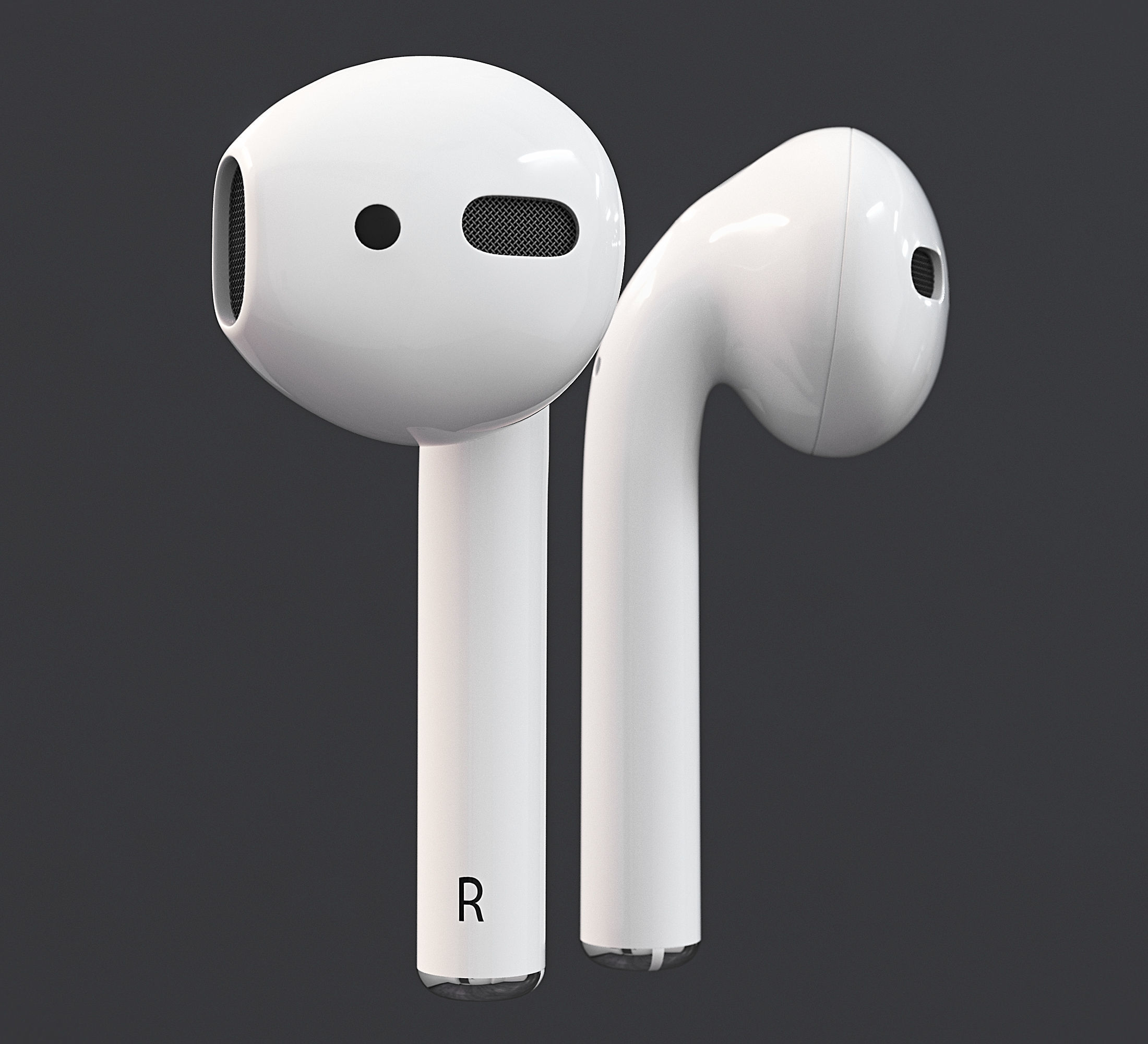 Apple Airpods 2 3D model_11