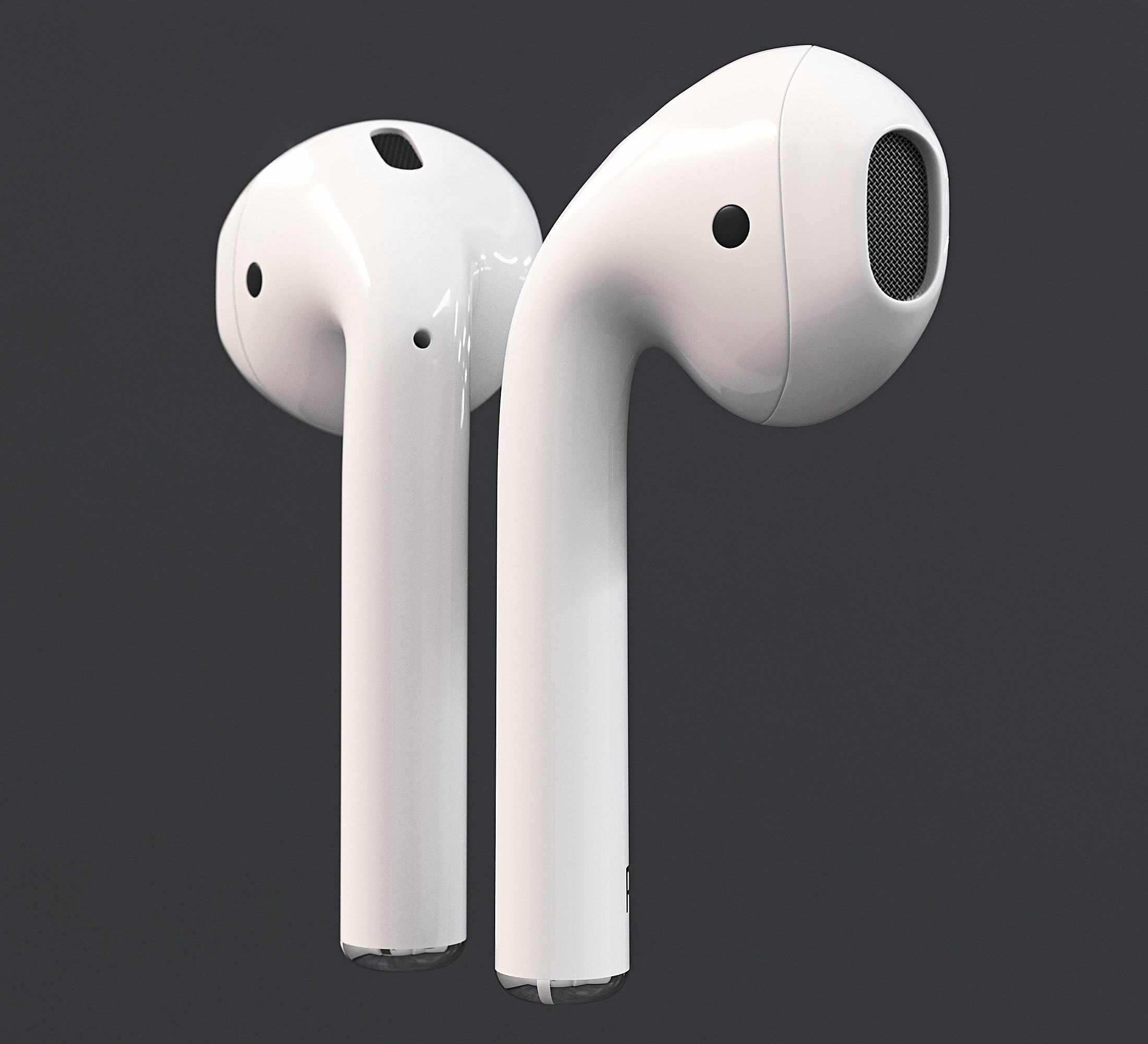 Apple Airpods 2 3D model_9