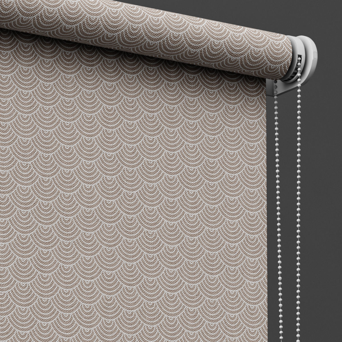 roller blind set 02  3D model_4