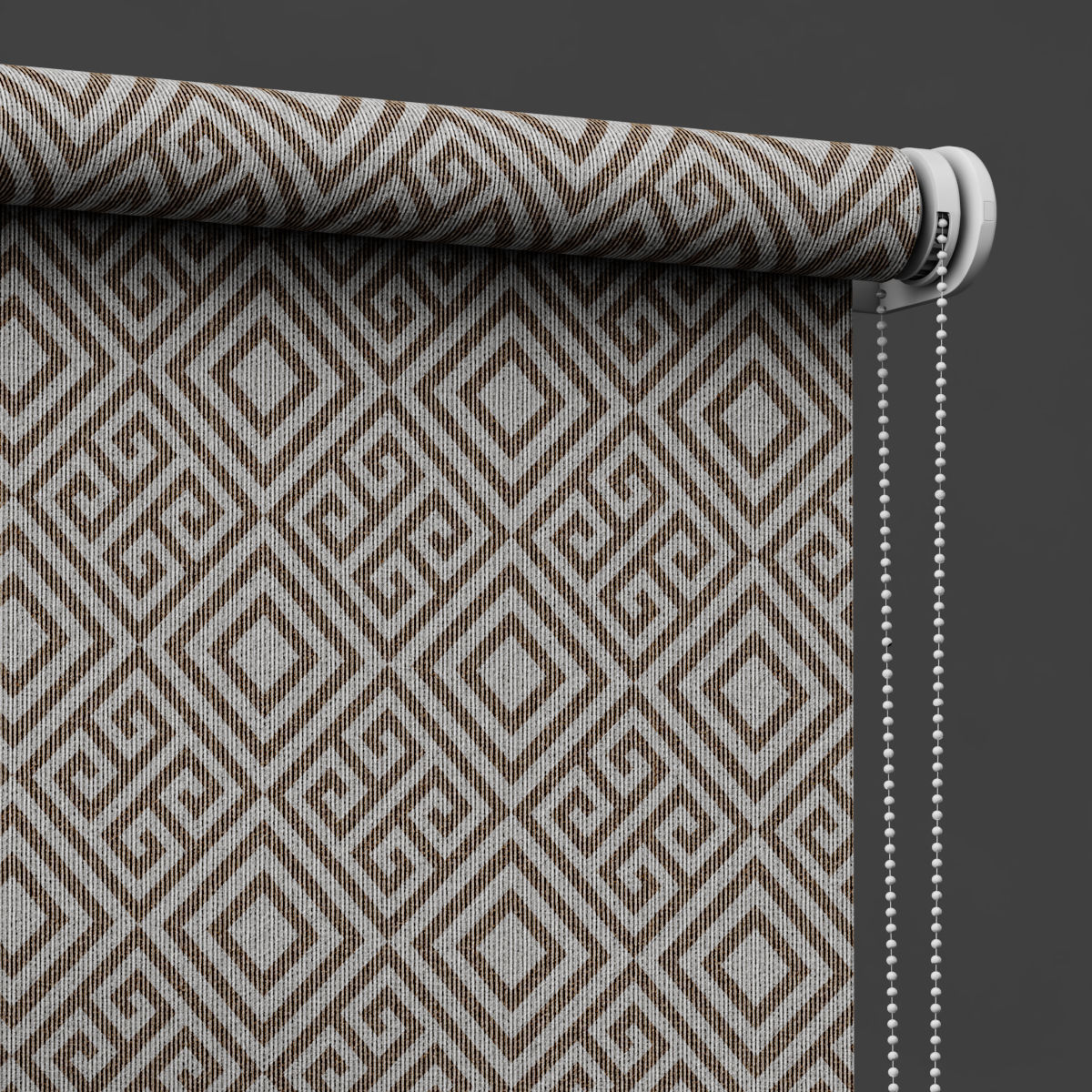 roller blind set 02  3D model_2