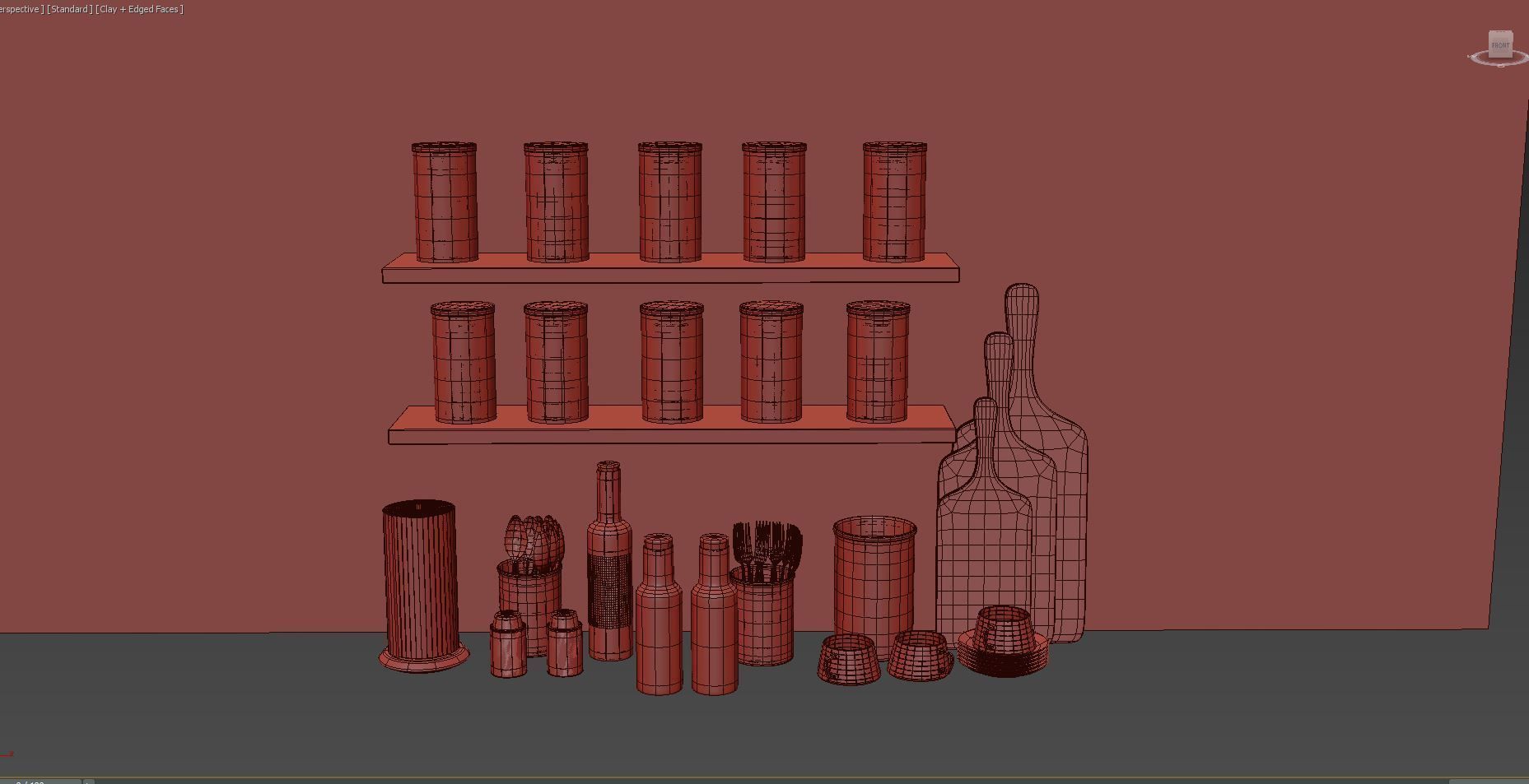 kitchen decor set 02 3D model_3