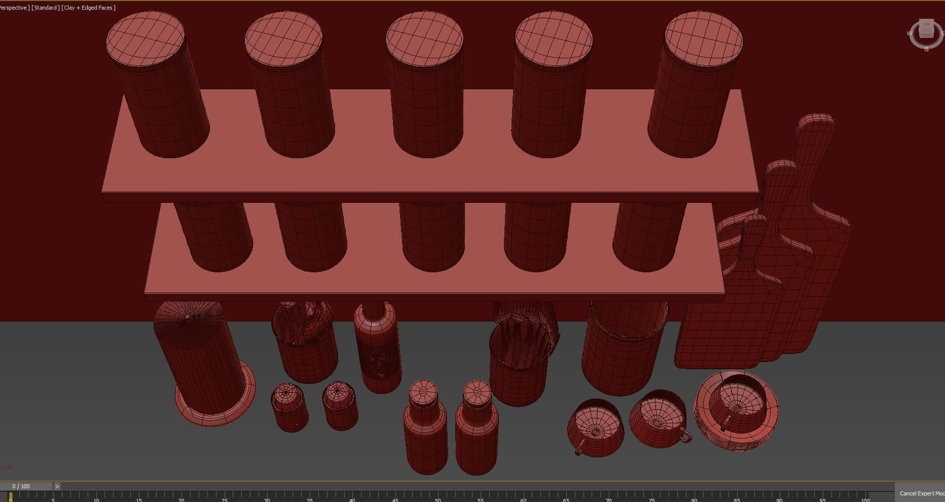 kitchen decor set 02 3D model_5