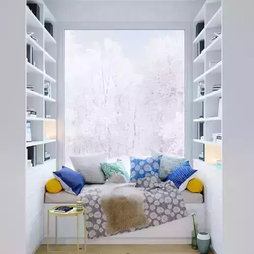 Cozy corner set 01  3D model