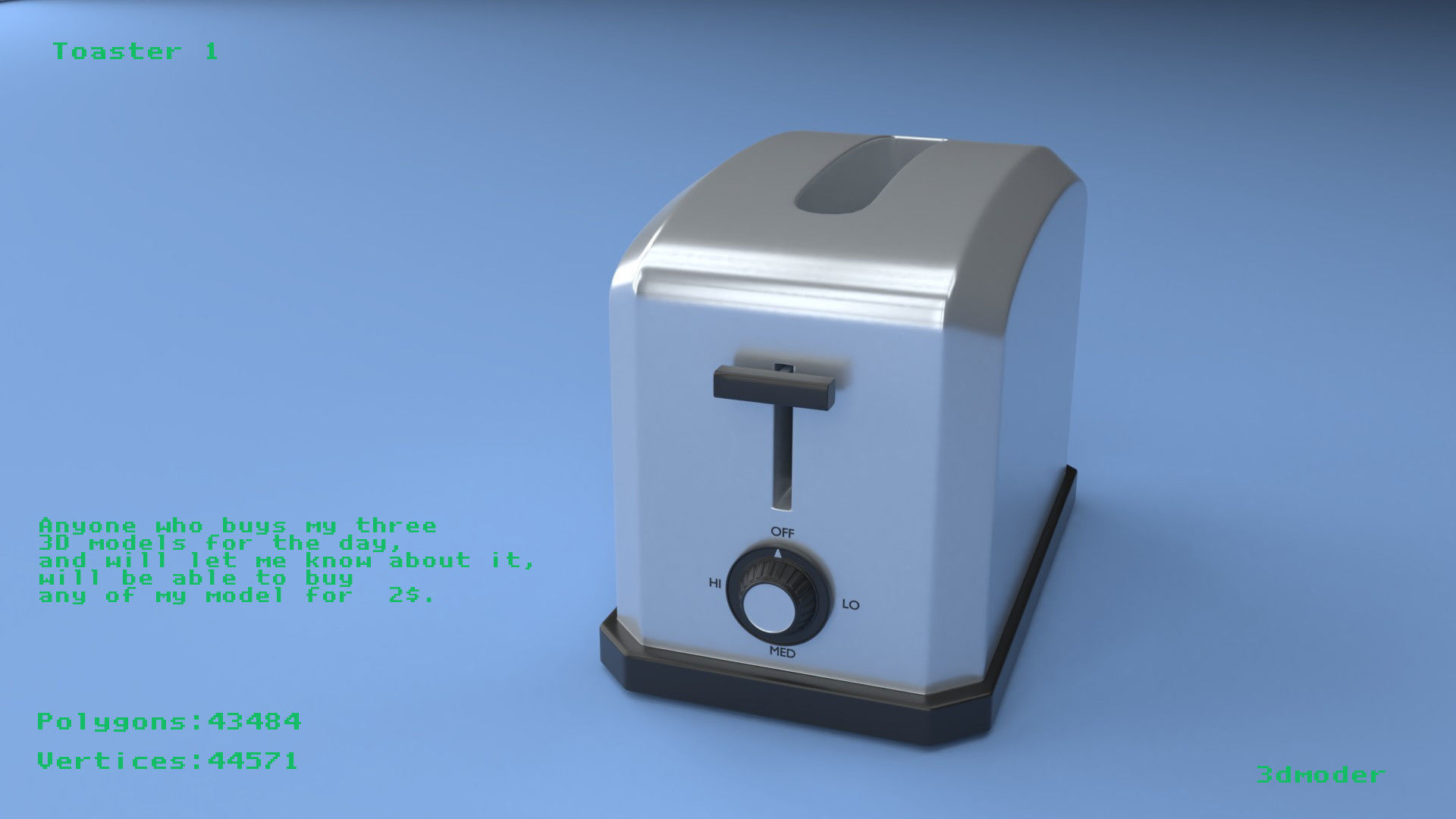 Toaster 1 3D model_0