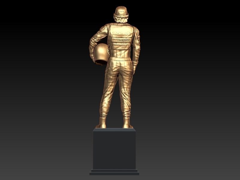 Ayrton Senna Statuette 3D print model_6