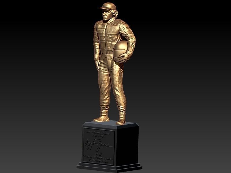 Ayrton Senna Statuette 3D print model_2