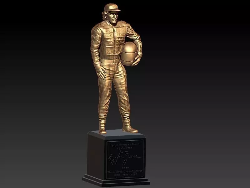 Ayrton Senna Statuette 3D print model_0