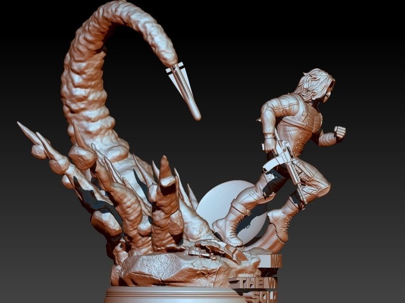 Winter Soldier Marvel 3D print model_2