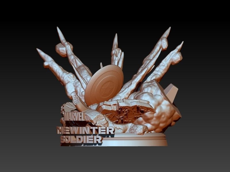 Winter Soldier Marvel 3D print model_8