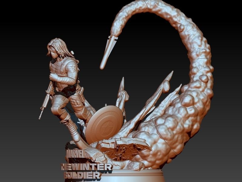 Winter Soldier Marvel 3D print model_1