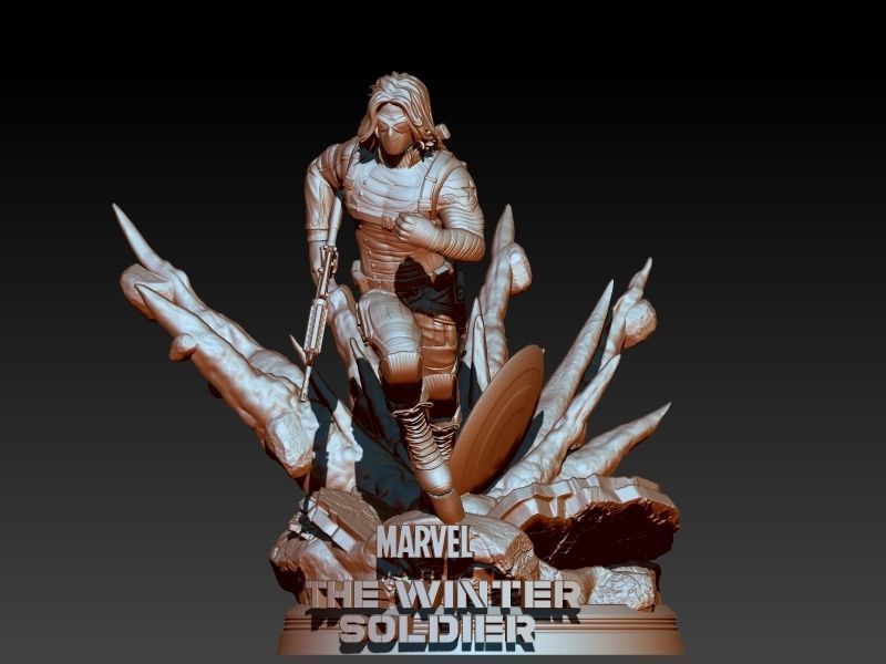 Winter Soldier Marvel 3D print model_5