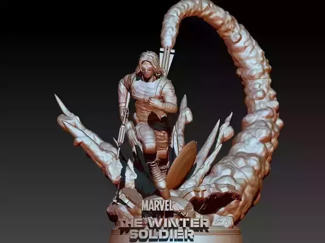 Winter Soldier Marvel 3D print model