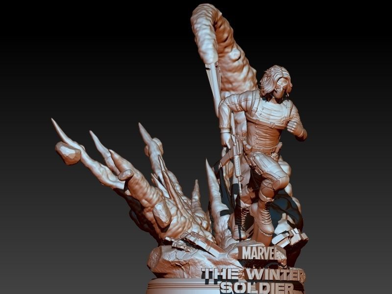 Winter Soldier Marvel 3D print model_4