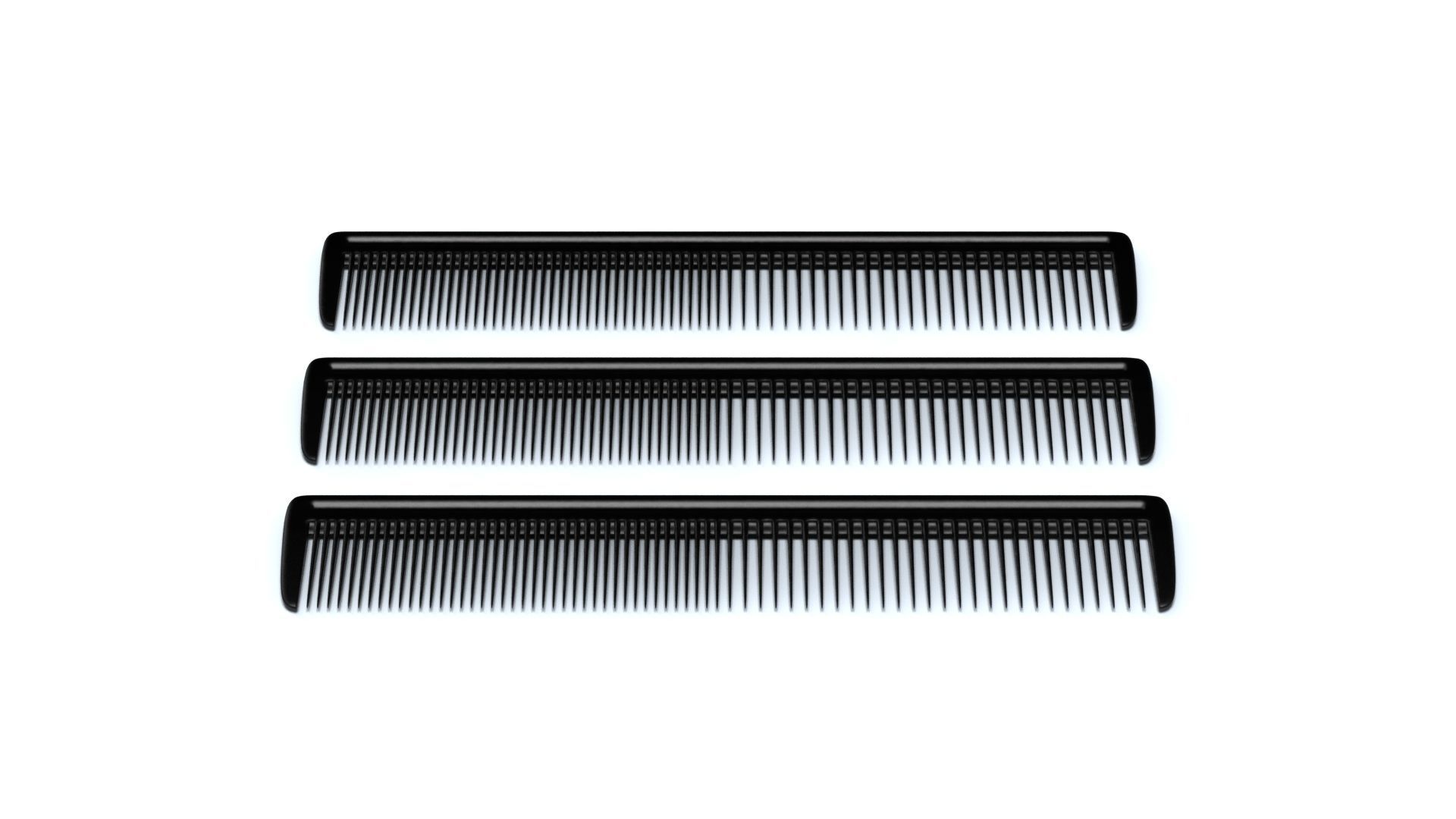 Hair comb Low-poly 3D model_7