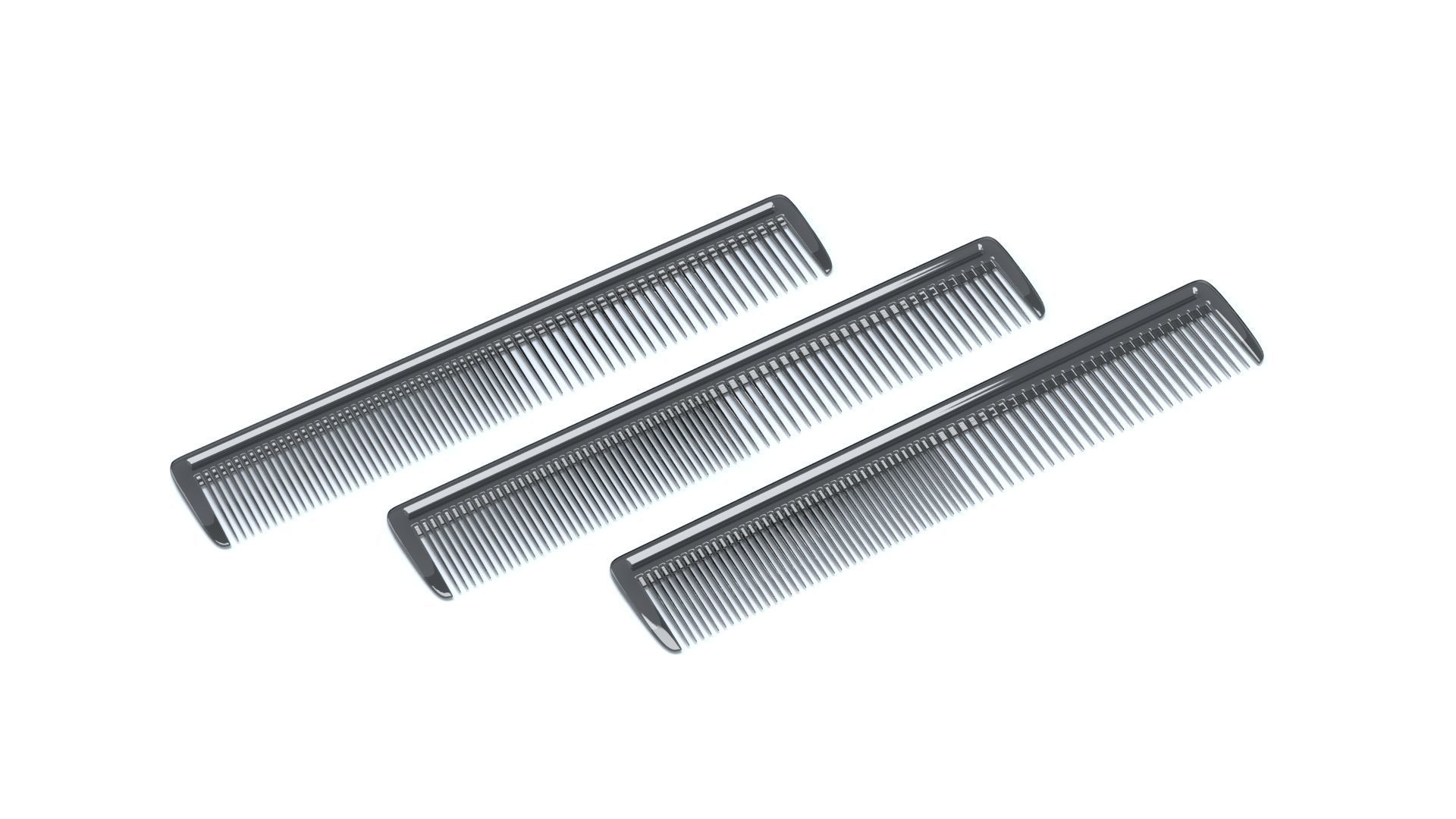 Hair comb Low-poly 3D model_1