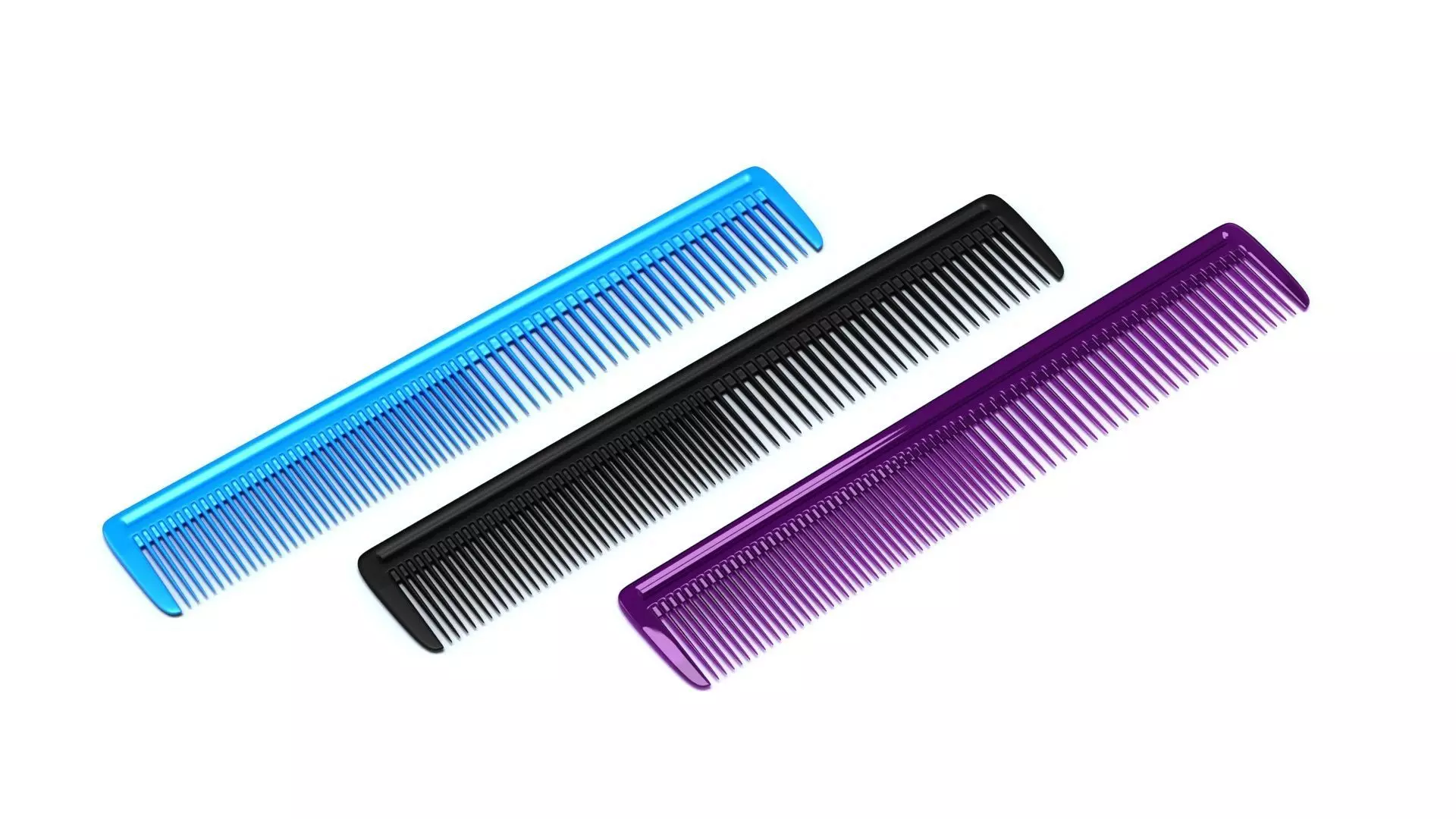 Hair comb Low-poly 3D model_0