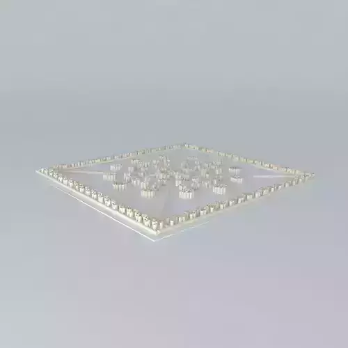 False ceiling with bamboo