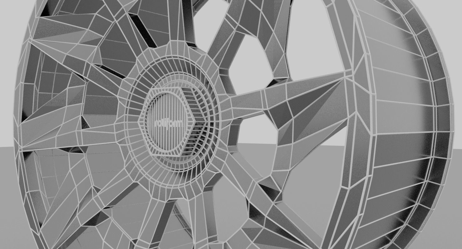 Rotiform CVT Low-poly 3D model_3