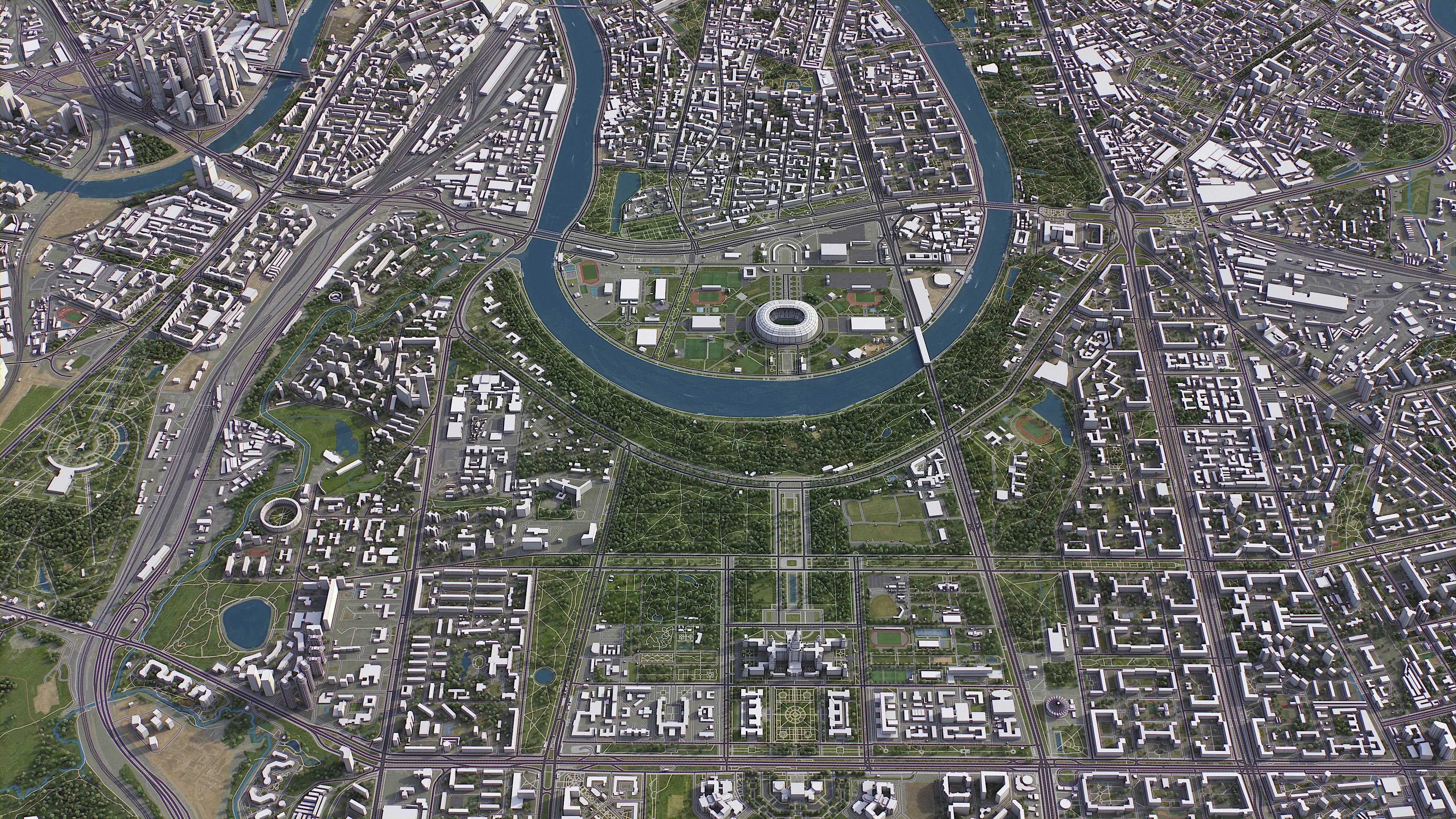 Moscow Low-poly 3D model_15