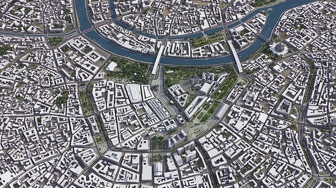 Moscow Low-poly 3D model 5