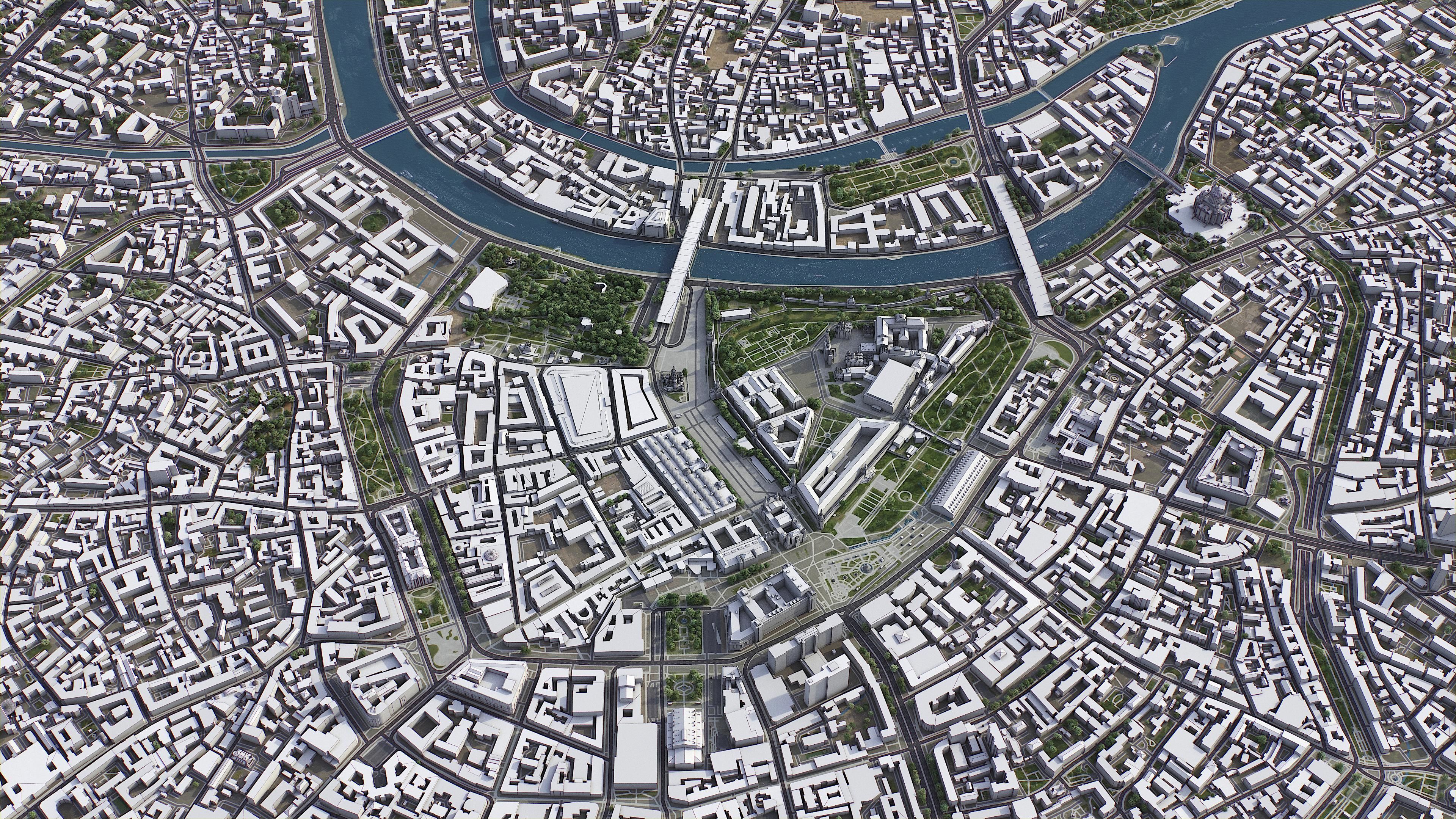 Moscow Low-poly 3D model_4