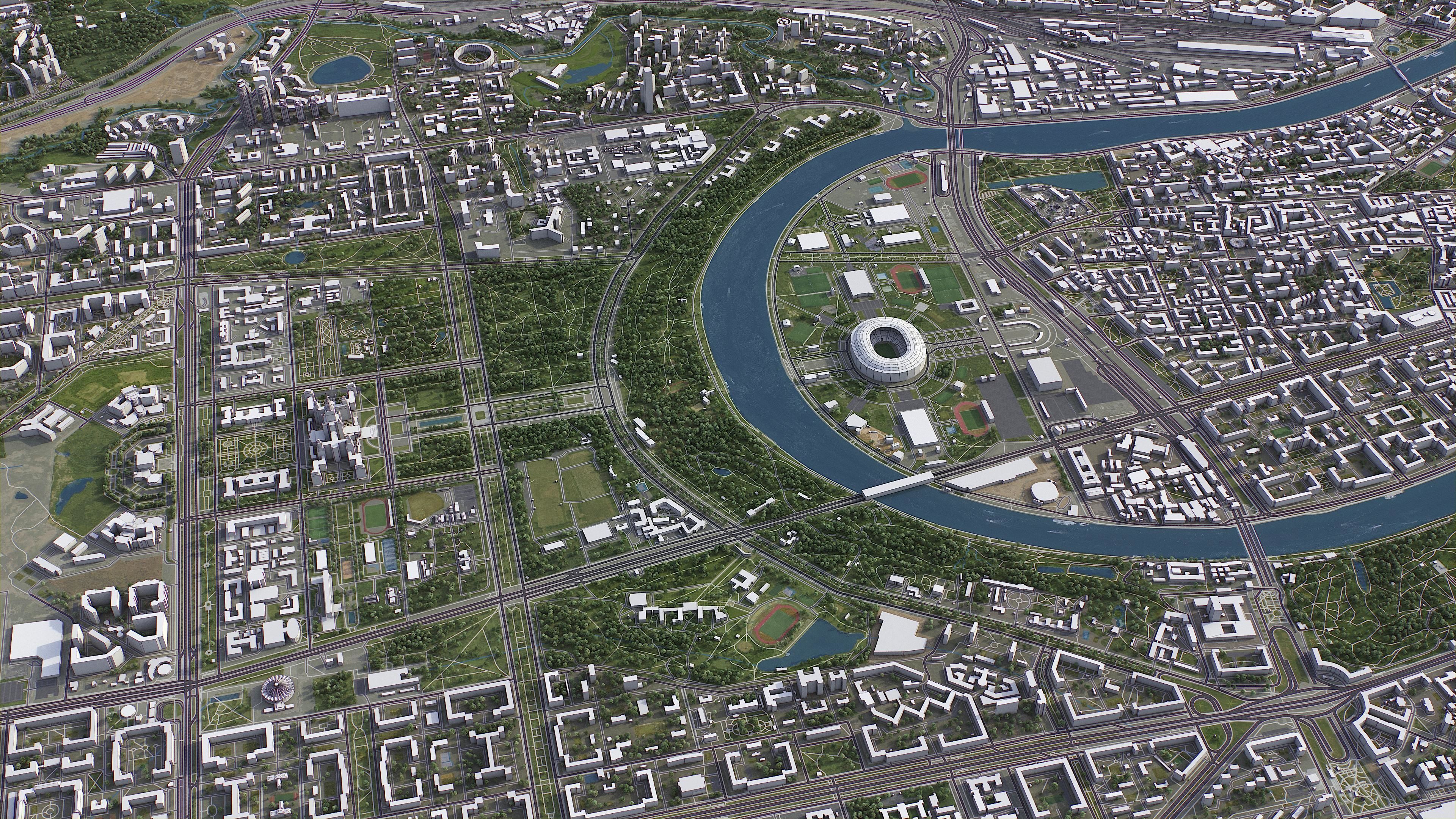 Moscow Low-poly 3D model_19