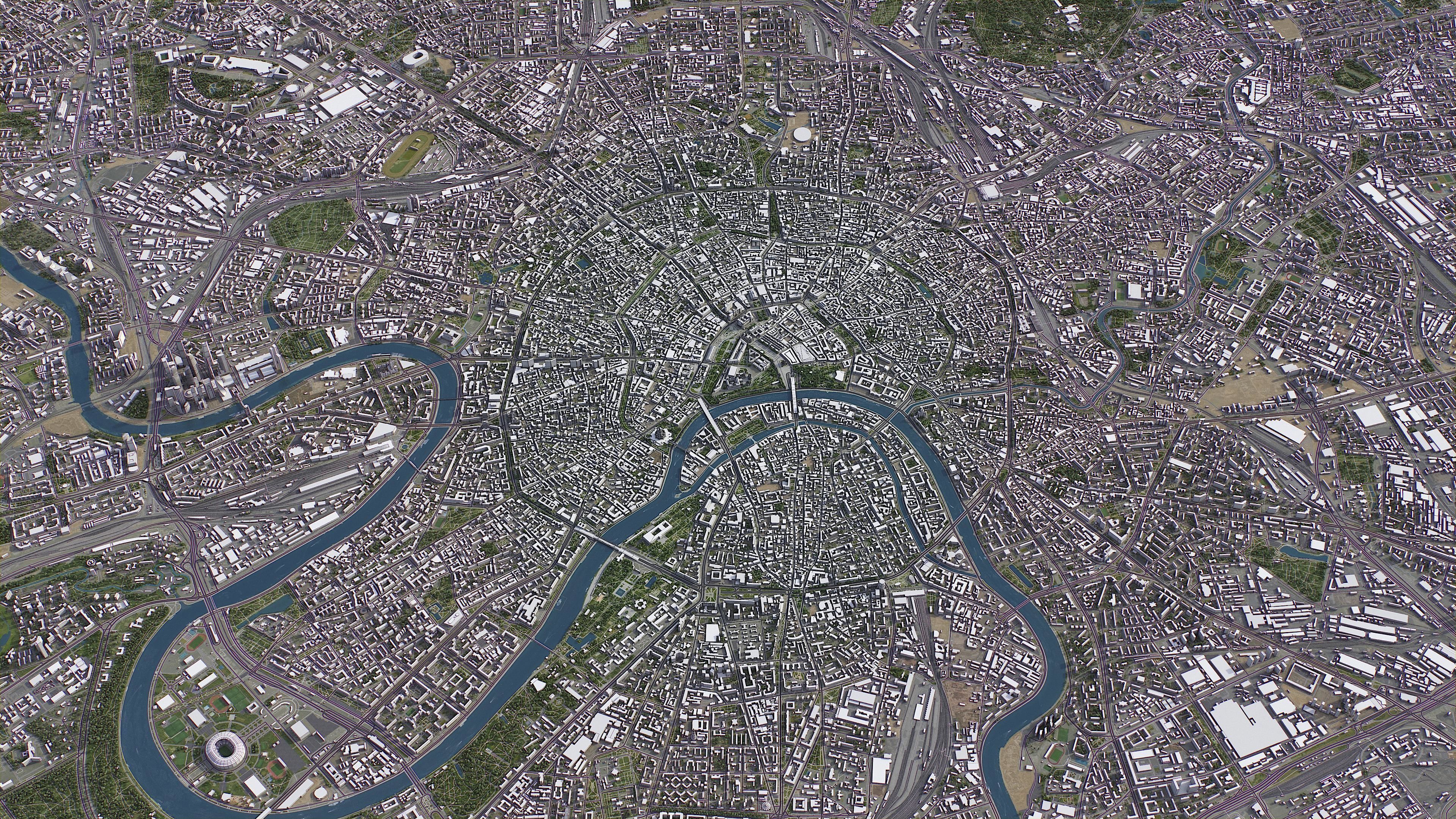 Moscow Low-poly 3D model_12