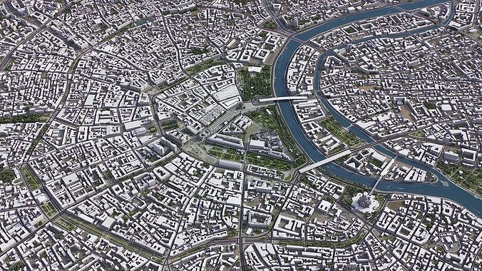 Moscow Low-poly 3D model 4