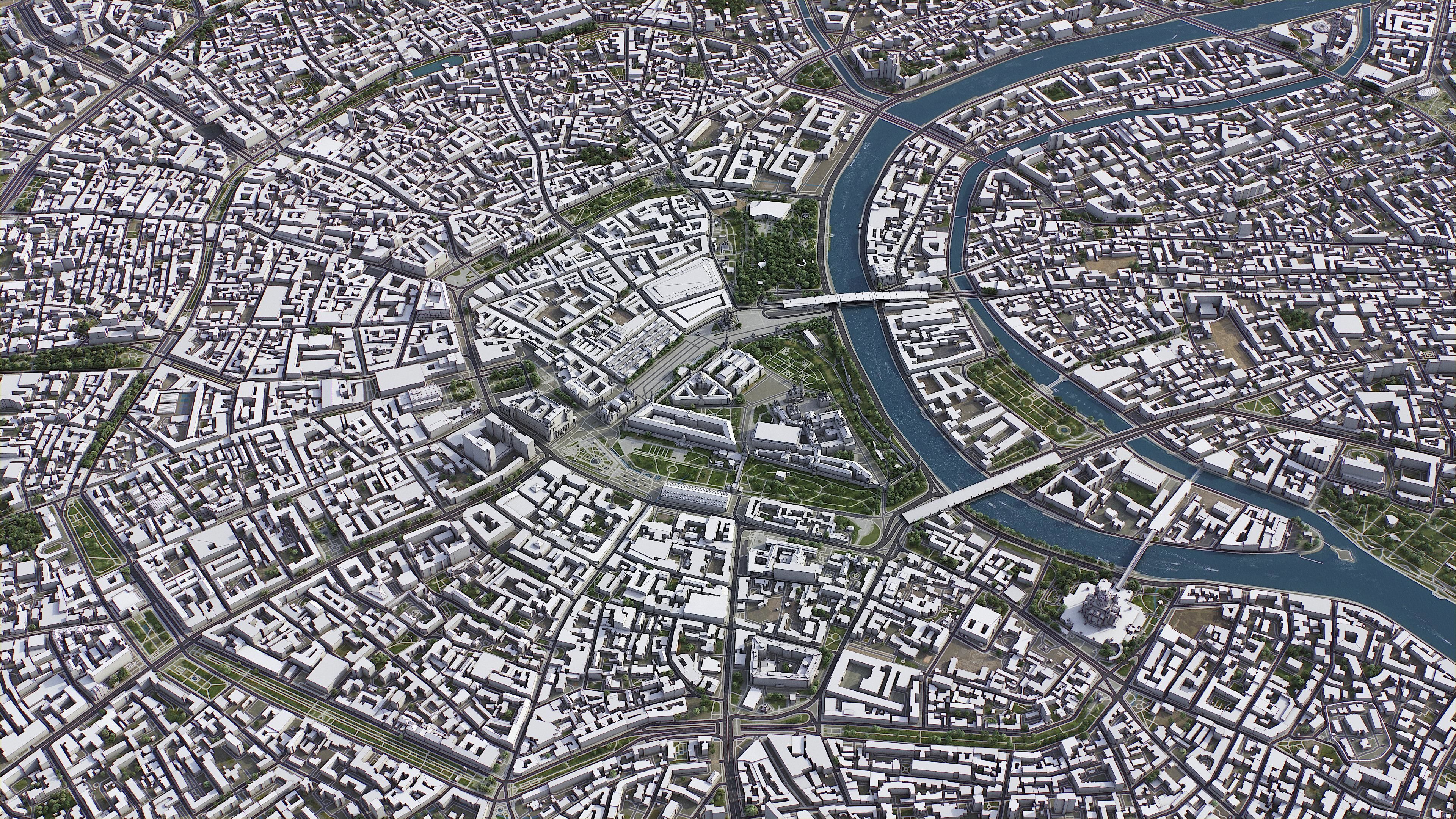 Moscow Low-poly 3D model_3