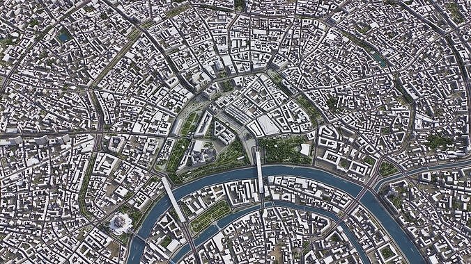 Moscow Low-poly 3D model 3