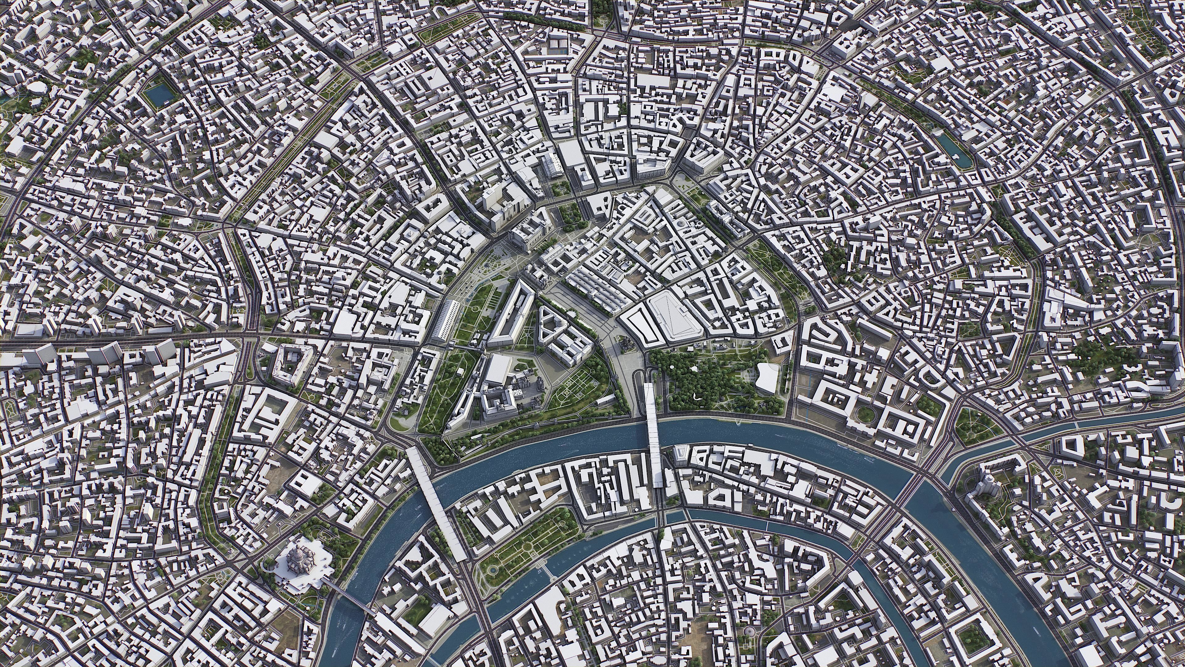 Moscow Low-poly 3D model_2