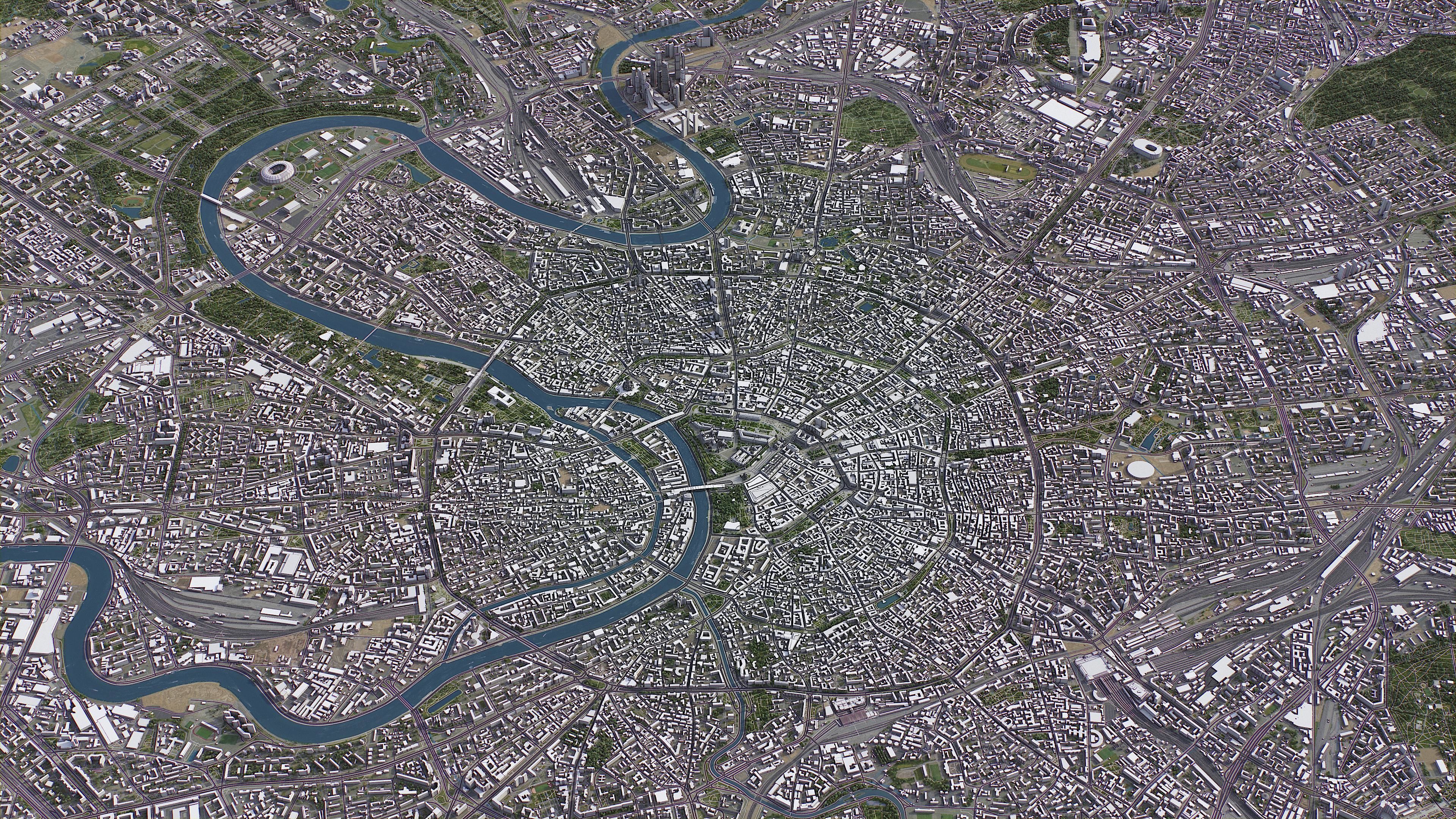 Moscow Low-poly 3D model_21