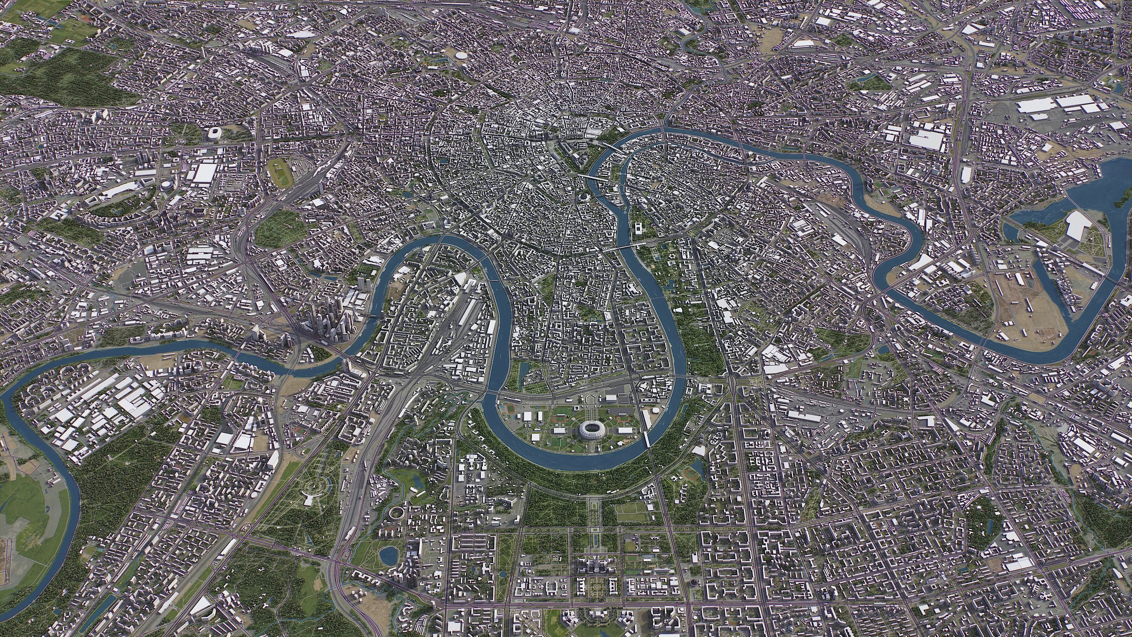 Moscow Low-poly 3D model_16