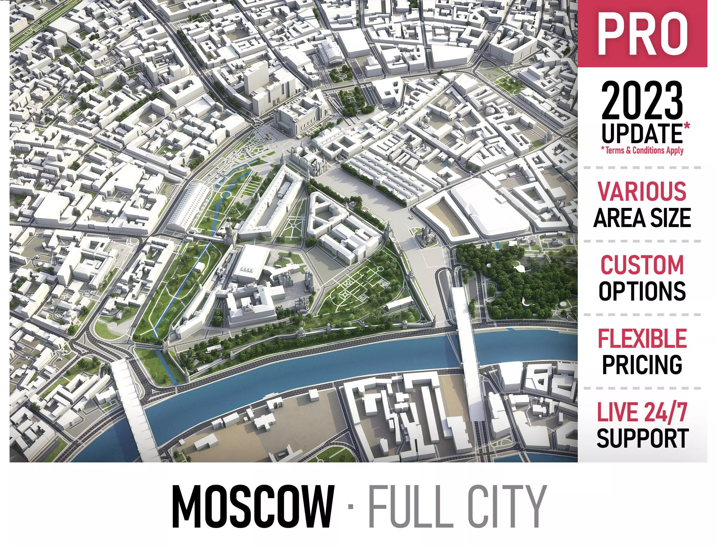 Moscow Low-poly 3D model_0