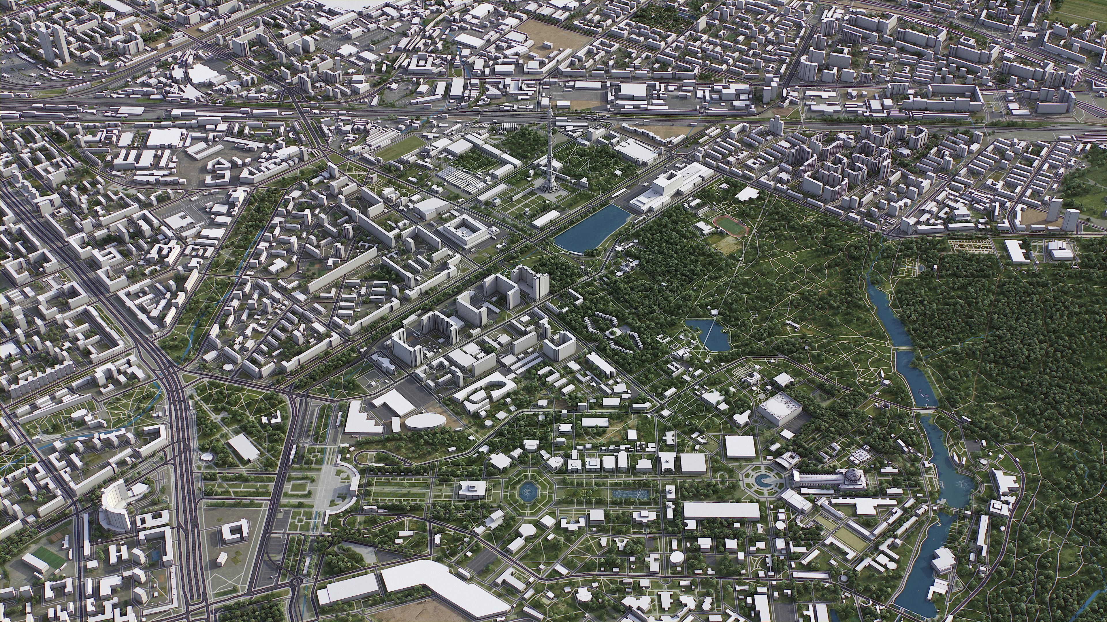 Moscow Low-poly 3D model_18