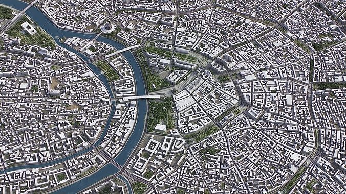 Moscow Low-poly 3D model 7