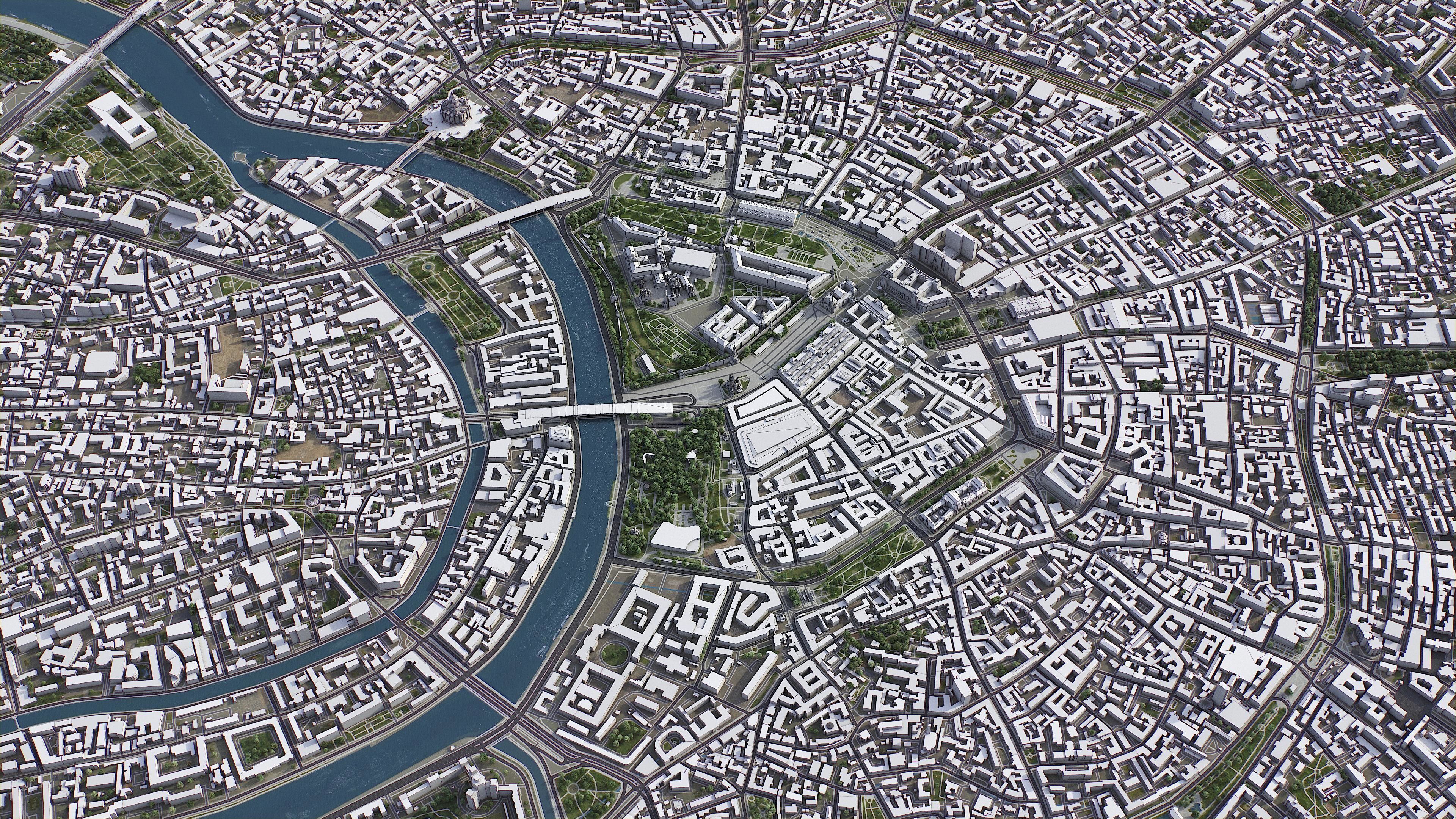 Moscow Low-poly 3D model_6