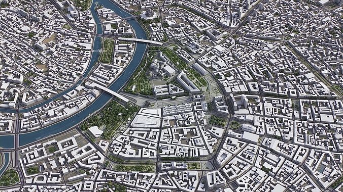 Moscow Low-poly 3D model 6