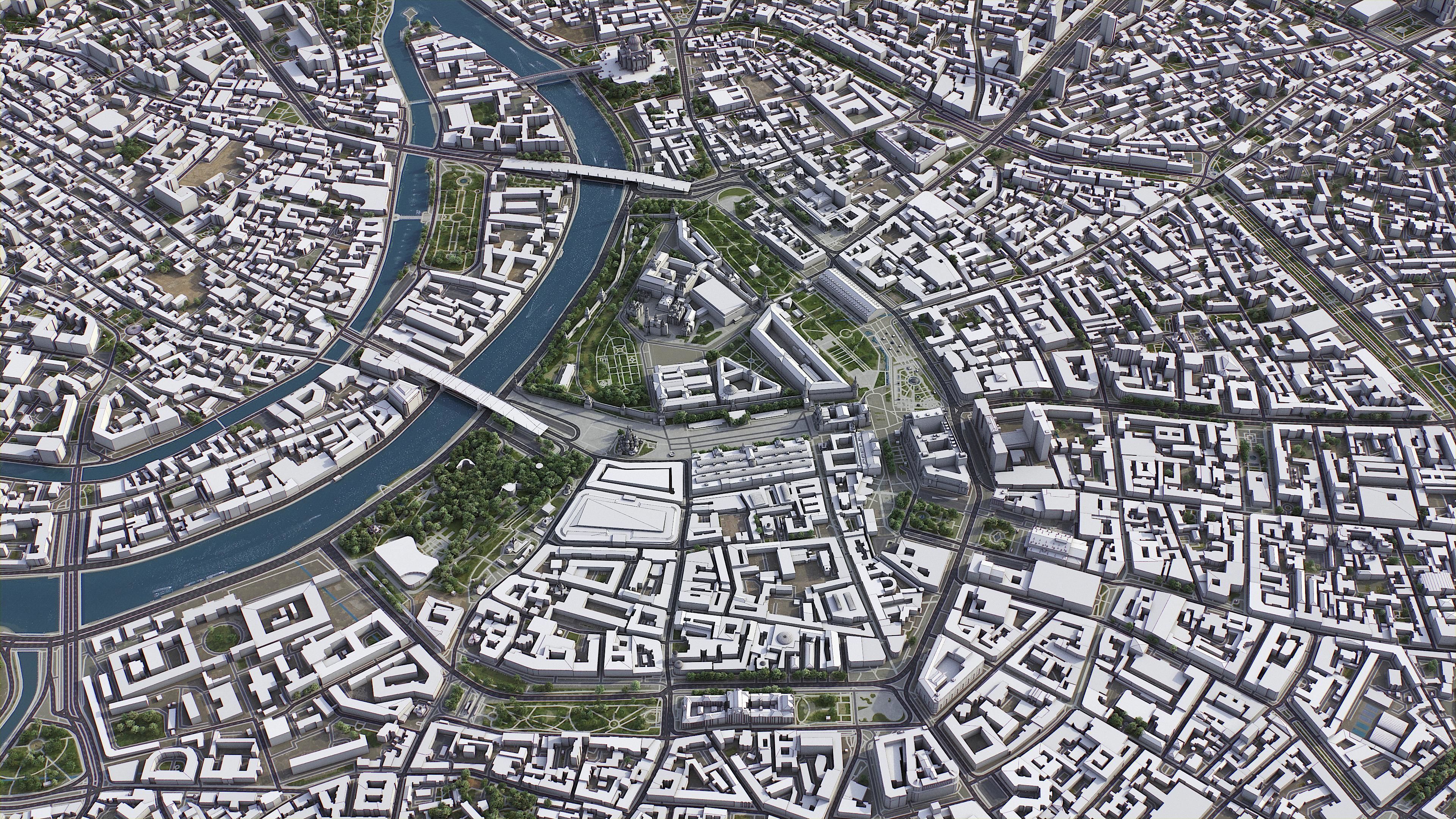 Moscow Low-poly 3D model_5