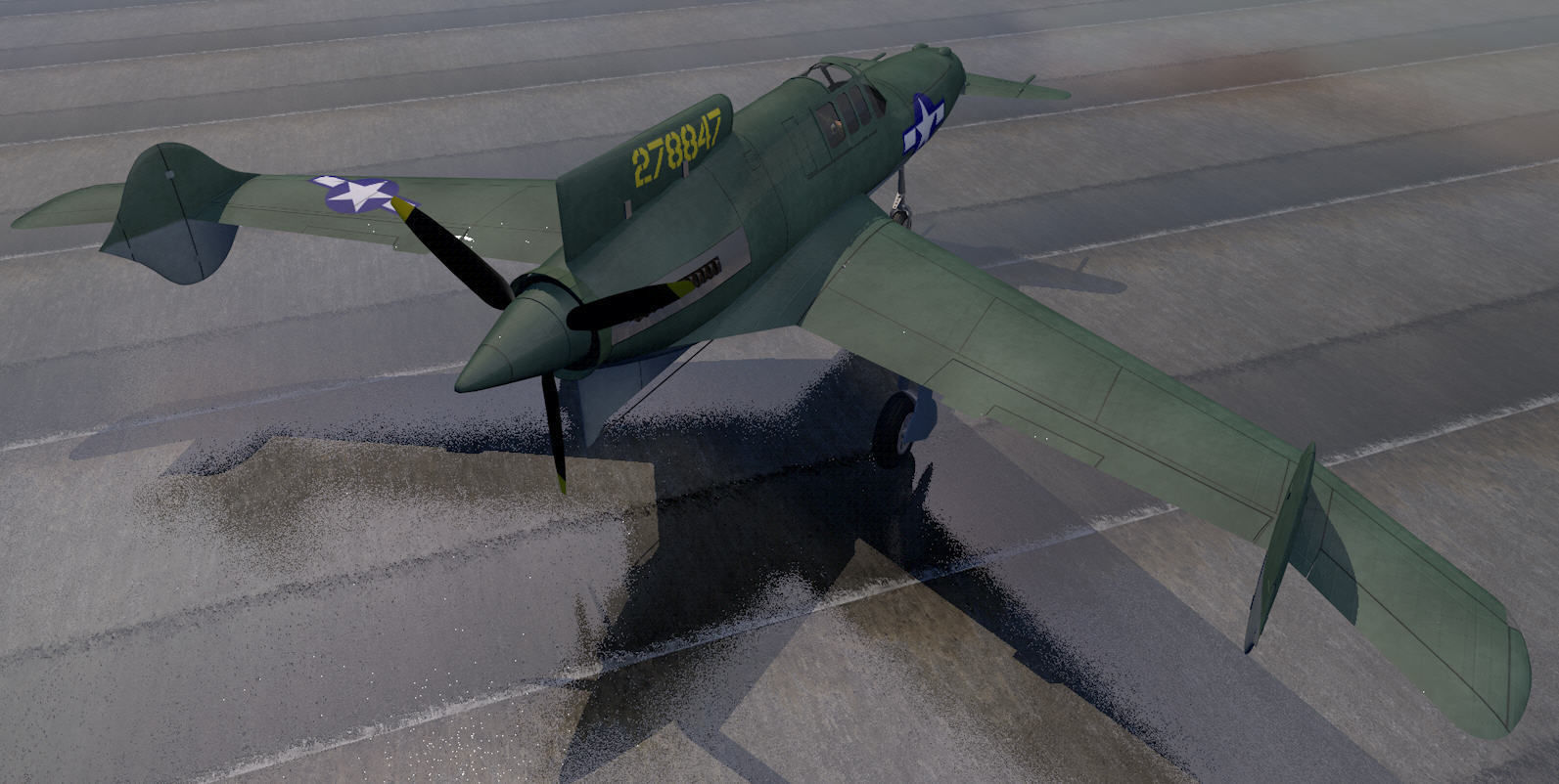 Curtiss-Wright XP-55 Ascender 3D model_4