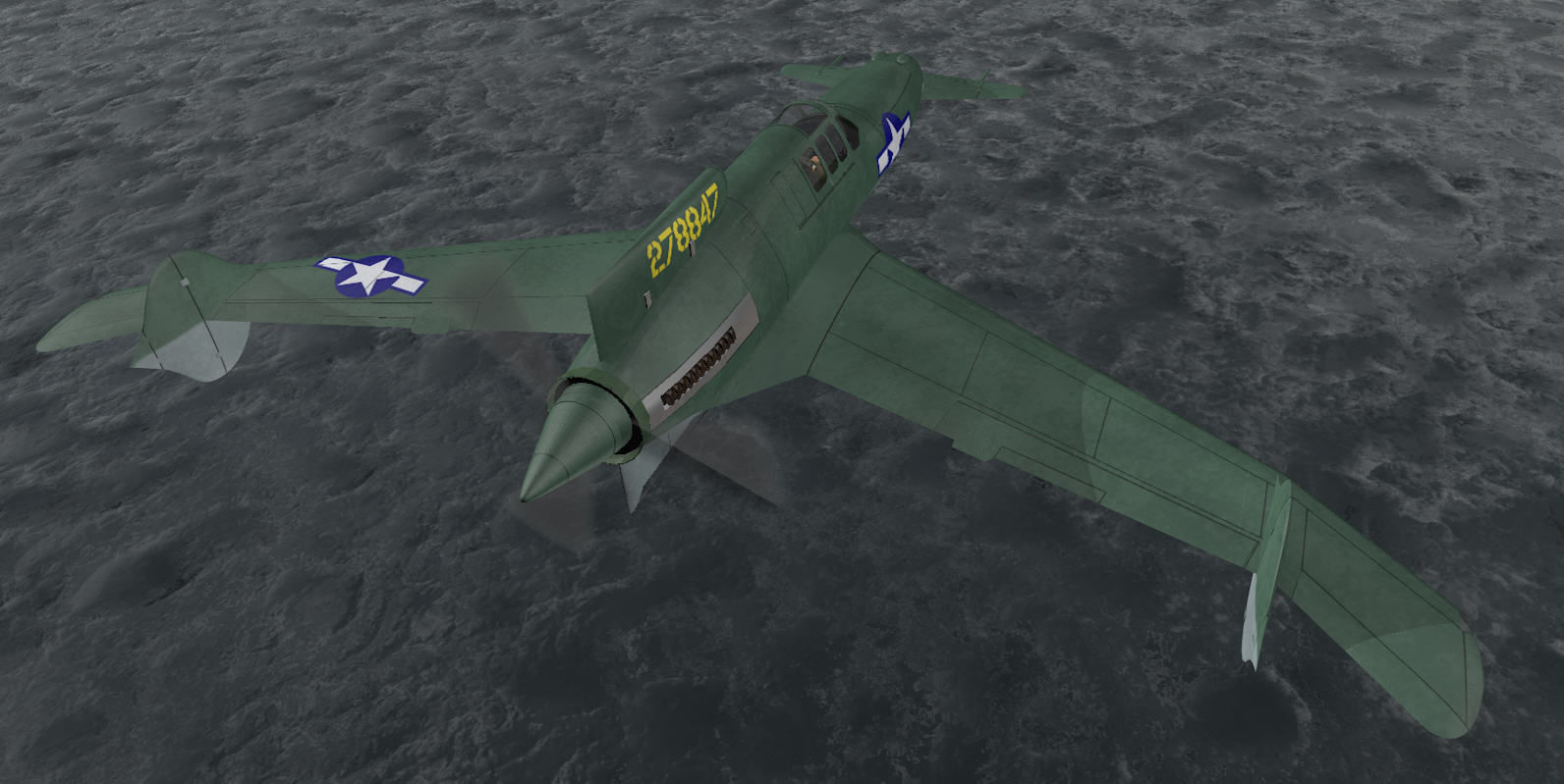 Curtiss-Wright XP-55 Ascender 3D model_8