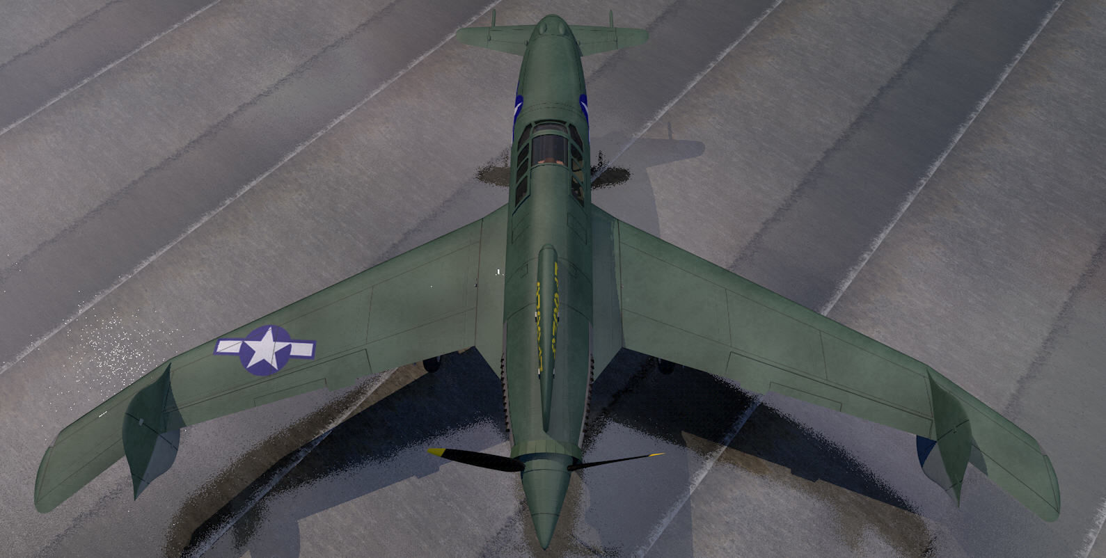 Curtiss-Wright XP-55 Ascender 3D model_5