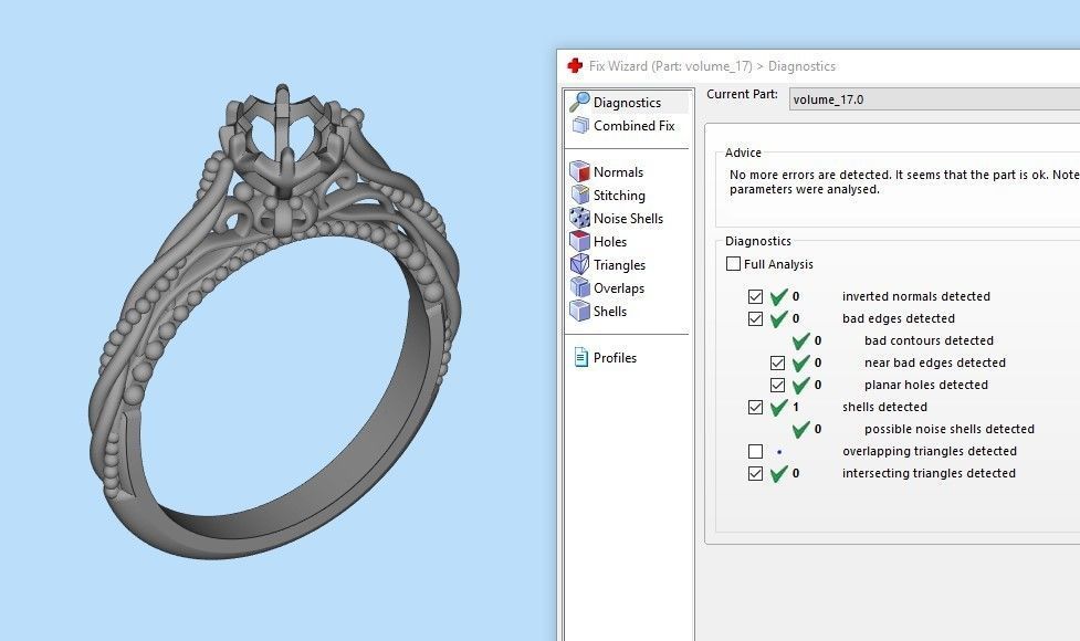 solitaire wedding engagement women ring with diamonds 3dm stl  3D print model_24